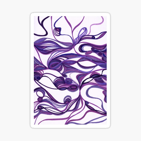Purple wild dance Sticker