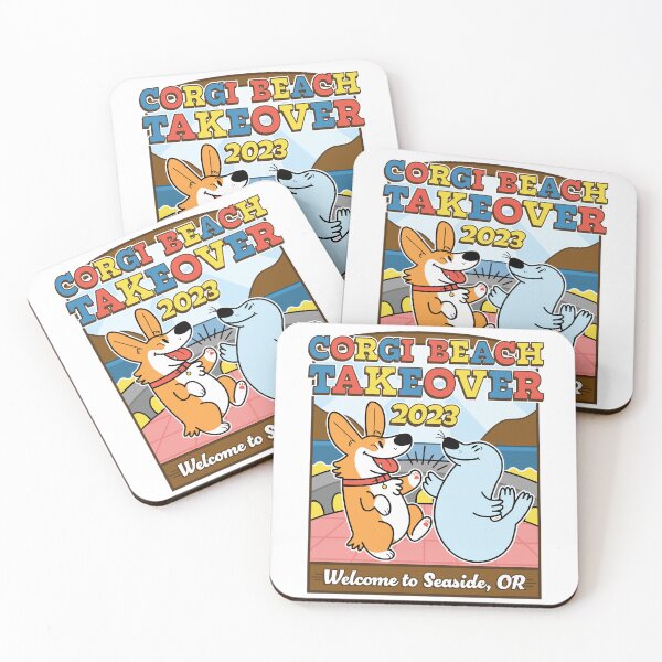 Item preview, 2023 Welcome To Seaside, Corgi Beach Takeover designed and sold by PortlandCorgi.