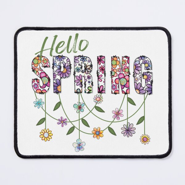 Item preview, RETRO HELLO SPRING, BOHO SPRING FLOWERS, GOOD VIBES & SUNSHINE designed and sold by FlutteringWings.