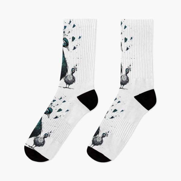 Item preview, Peacock Mother & Baby - Banksy Style - 20% Donated to Tusk designed and sold by FourPawsPrints.