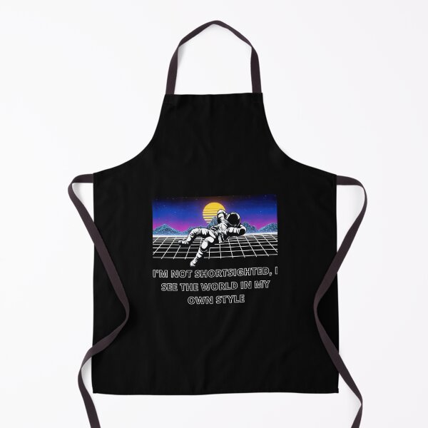 Item preview, 53. "Ich bin nicht kurzsichtig, ich sehe die Welt in meinem eigenen Stil" (I'm not shortsighted, I see the world in my own style) with a picture of an astronaut relaxing designed and sold by RM-Journey.