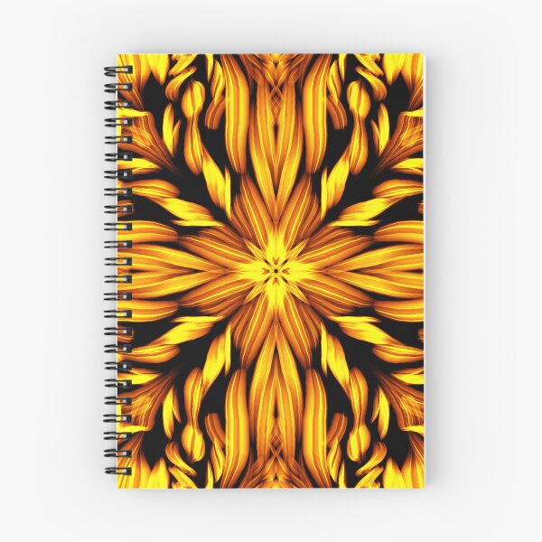 Item preview, Abstract Sunflower on Fire Pattern designed and sold by SilentNoiseArt.