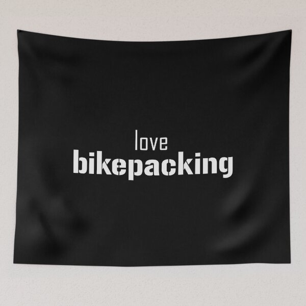Item preview, Love Bikepacking, Pedal, Camp, Repeat: The Bikepacker's Life (white text) designed and sold by EmeraldeaArt.