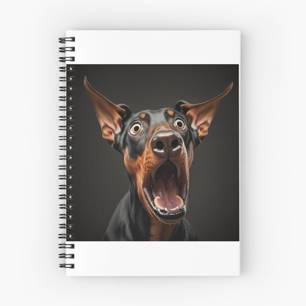 Item preview, Surprised looking Doberman dog designed and sold by MAF_Merch.