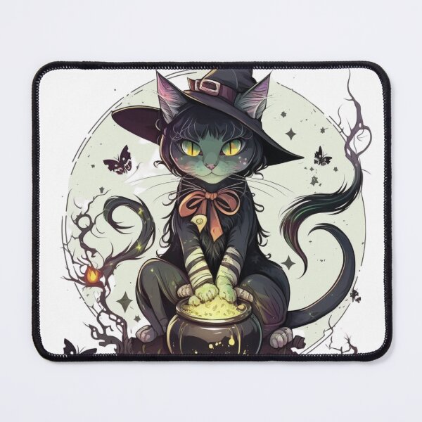 Item preview, Adorable gato de bruja de dibujos animados designed and sold by RootNeeds.