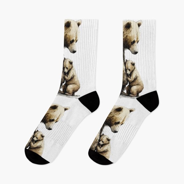 Item preview, Bear Mother & Baby - Banksy Style - 20% Donated to Tusk designed and sold by FourPawsPrints.