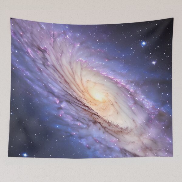 Item preview, Beautiful Blue and Yellow Spiral Galaxy designed and sold by The-Hist-Image.