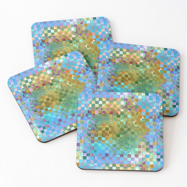 Item preview, Color Squared Seven Geometrical Abstract Art designed and sold by Sharon Cummings Art.