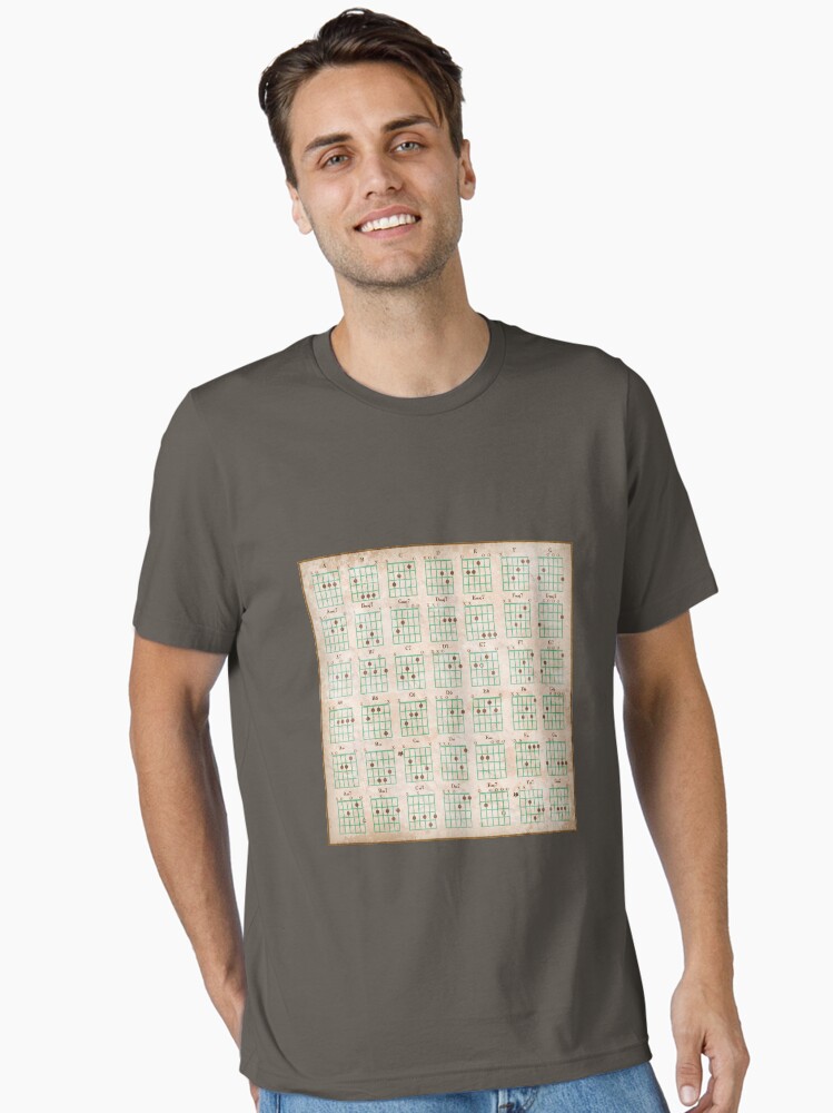 Camiseta esencial for Sale con la obra «Acordes de guitarra