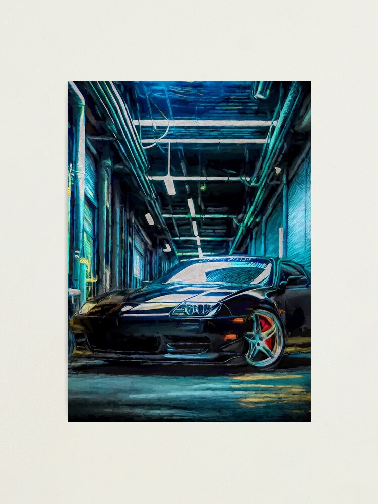 Thumbnail 2 of 3, Photographic Print, Dream car in garage by Brian Vegas designed and sold by Brian Vegas.