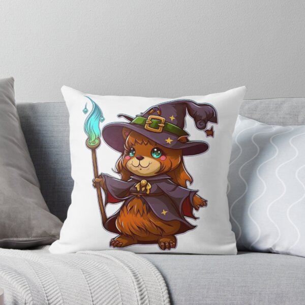 Item preview, Cute Girly Witch Bear Cartoon designed and sold by RootNeeds.