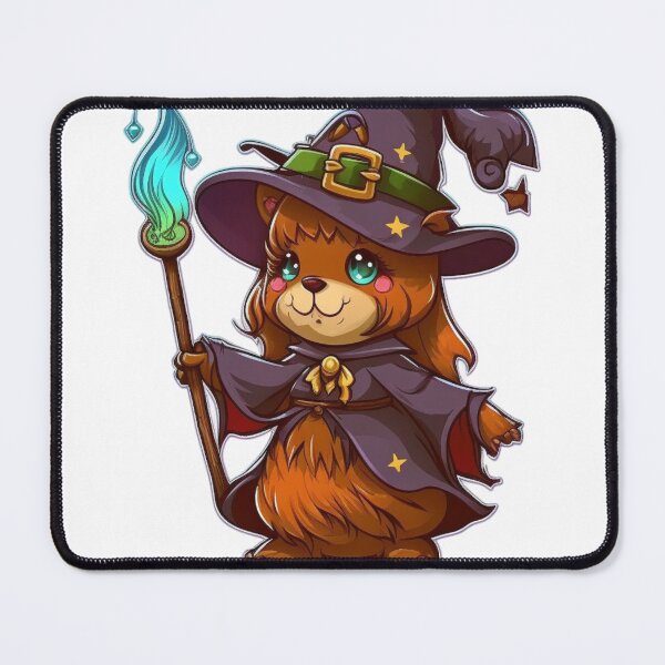 Item preview, Cute Girly Witch Bear Cartoon designed and sold by RootNeeds.