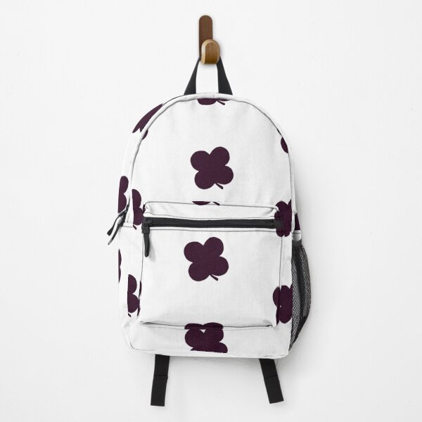 Item preview, White with Violet Red Lucky Four Leaf Clover Flowers Irish Luck designed and sold by kattakitty.