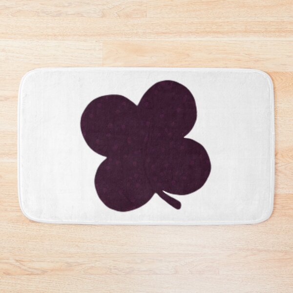 Item preview, White with Violet Red Lucky Four Leaf Clover Flowers Irish Luck designed and sold by kattakitty.