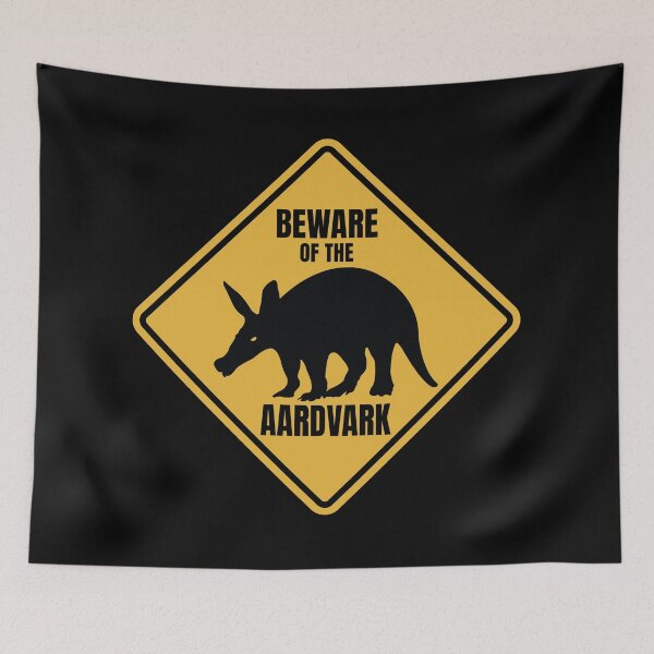 Item preview, Aardvark African ant bear Road Sign designed and sold by GEEK-FACTORY-EU.