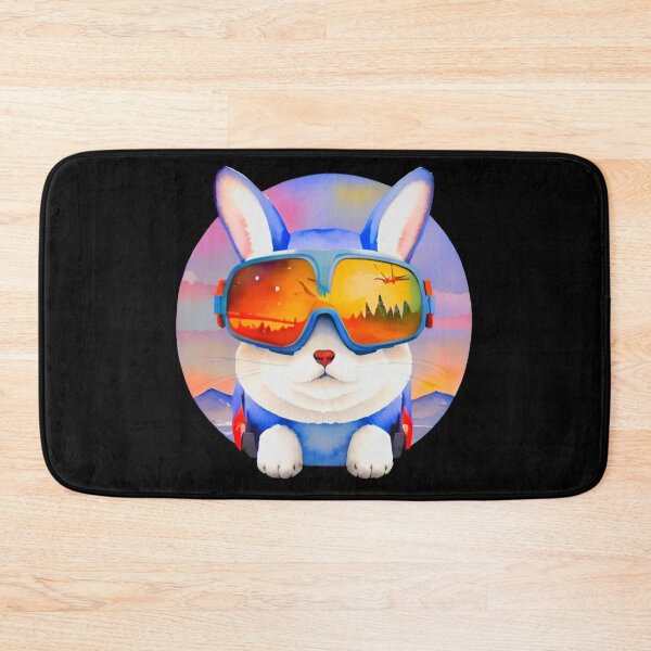 Item preview, Funny Bunny Cool Skiing Helmet! designed and sold by Giulivo Store Graphic.