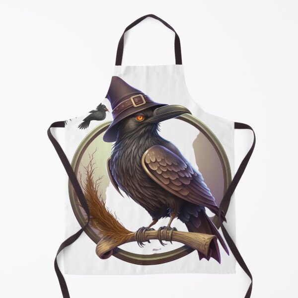Item preview, Witch Crow Illustration designed and sold by RootNeeds.
