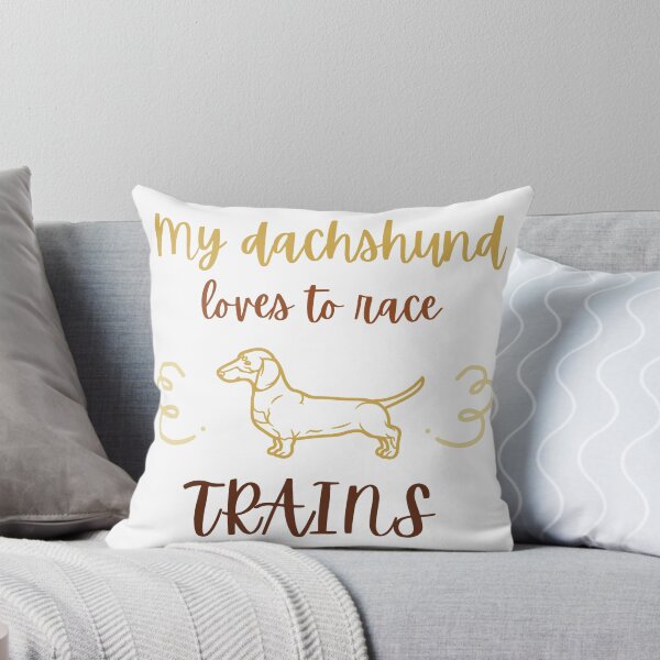 Item preview, Dachshund loves to race trains, Funny design Dog designed and sold by BeeShop ⭐⭐⭐⭐⭐.