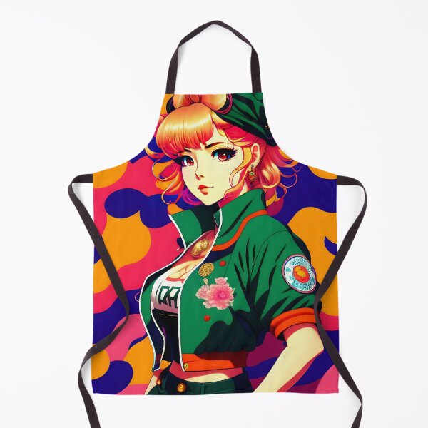 Aperçu de l'œuvre Retro Anime Girl, Esthétique des années 90, Rétro-Vintage, Style Cyberpunk avec des couleurs vibrantes créée et vendue par DelMoore93.