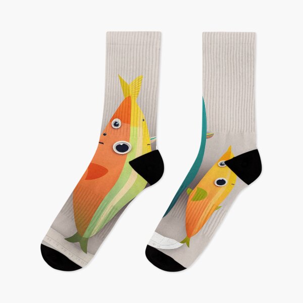 Item preview, Creative Fish Family - 4 Fish - art, abstract, whimsical, design, funny designed and sold by DailyDragon.