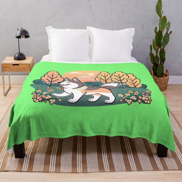 Aperçu de l'œuvre Husky dans les bois créée et vendue par brindled.