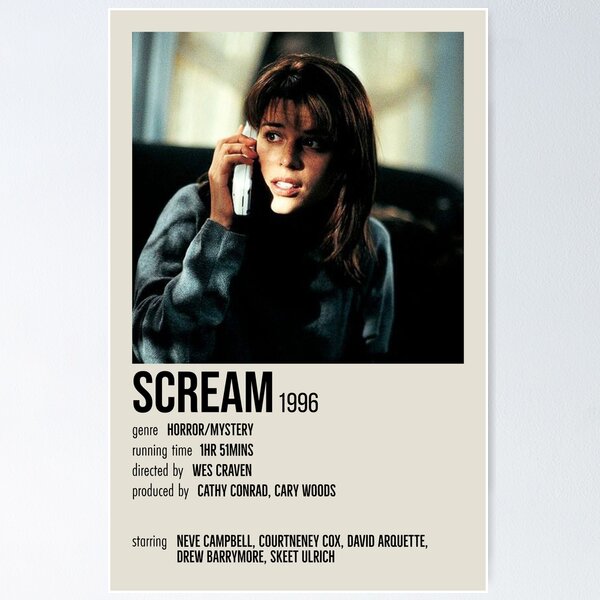Item preview, Scream (1996) Poster designed and sold by Lucy Marrett.