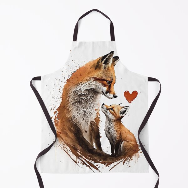 Item preview, Fox Mother & Baby - Banksy Style - 20% Donated to Tusk designed and sold by FourPawsPrints.