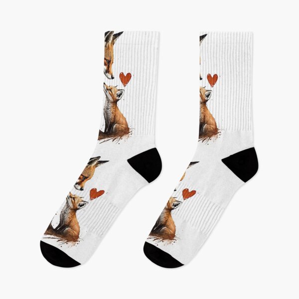 Item preview, Fox Mother & Baby - Banksy Style - 20% Donated to Tusk designed and sold by FourPawsPrints.