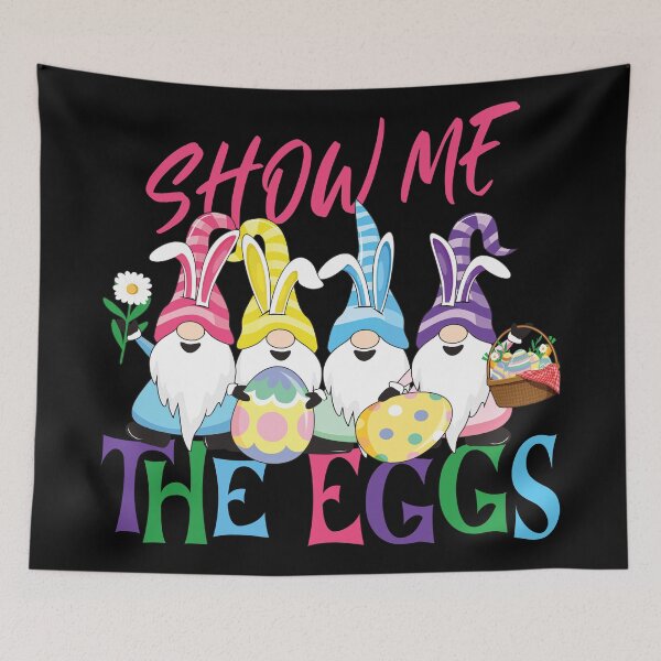 Item preview, CUTE EASTER BUNNY GNOMES, SHOW ME THE EGGS designed and sold by FlutteringWings.