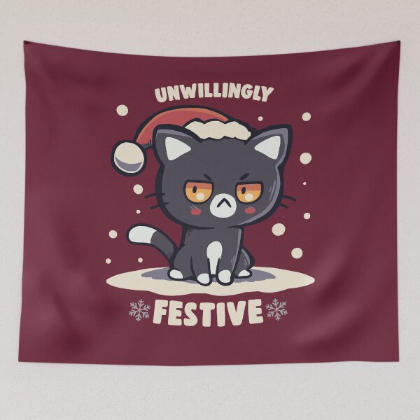 Item preview, Unwillingly Festive designed and sold by TechraNova.