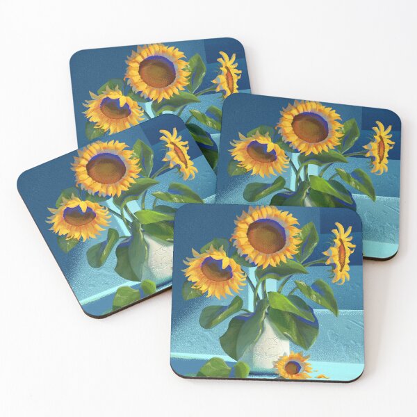 Item preview, Sunflowers in a blue room designed and sold by Andy  Gallego.