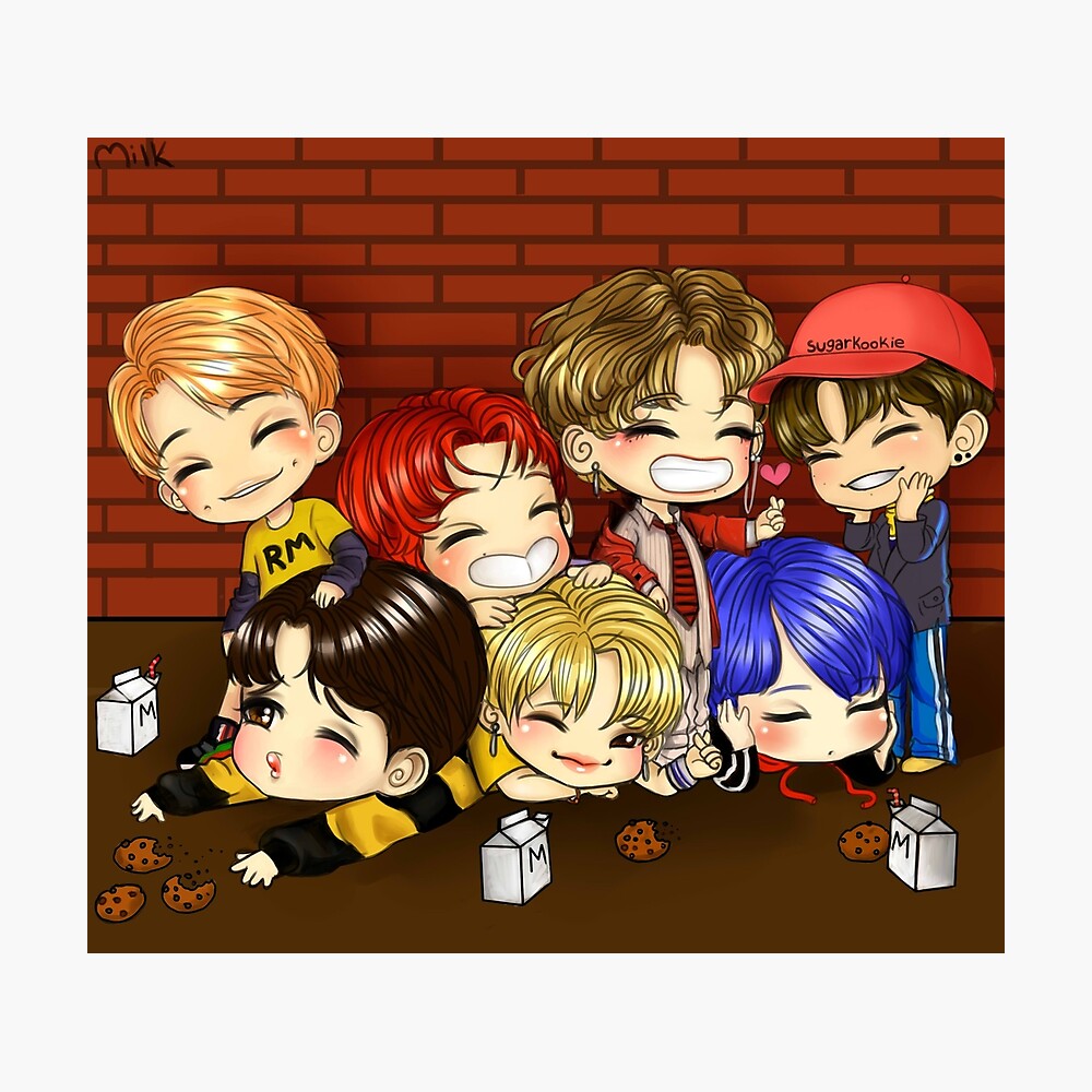 Merve⁷ ◡̈ 🎨 on Twitter | Bts drawings, Bts chibi, Fan art