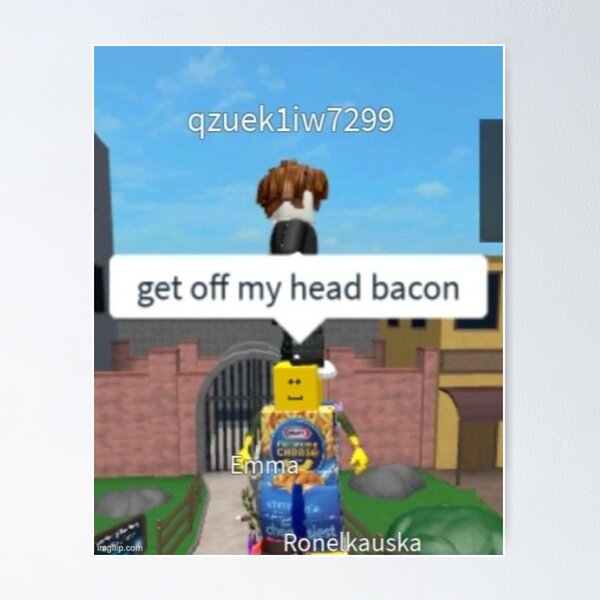 Roblox Bacon Hair Poster for Sale by KweenFlop