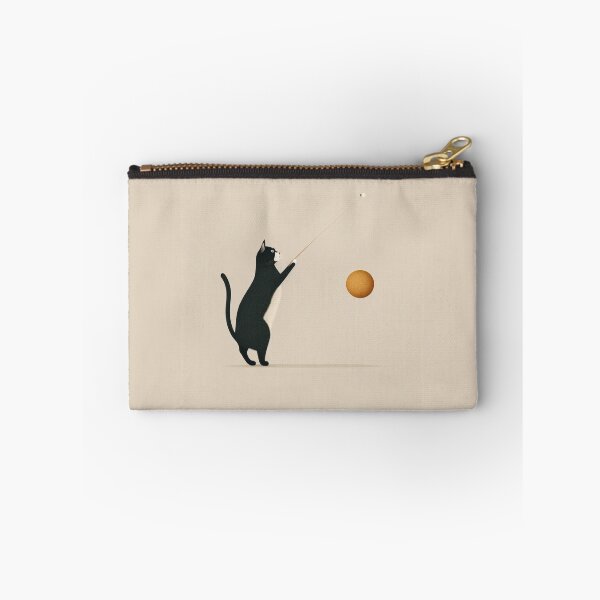 Item preview, Cat playing with a ball of yarn (beige background) designed and sold by ORVIATO.