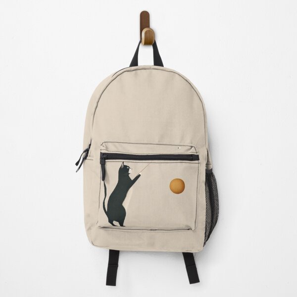 Item preview, Cat playing with a ball of yarn (beige background) designed and sold by ORVIATO.