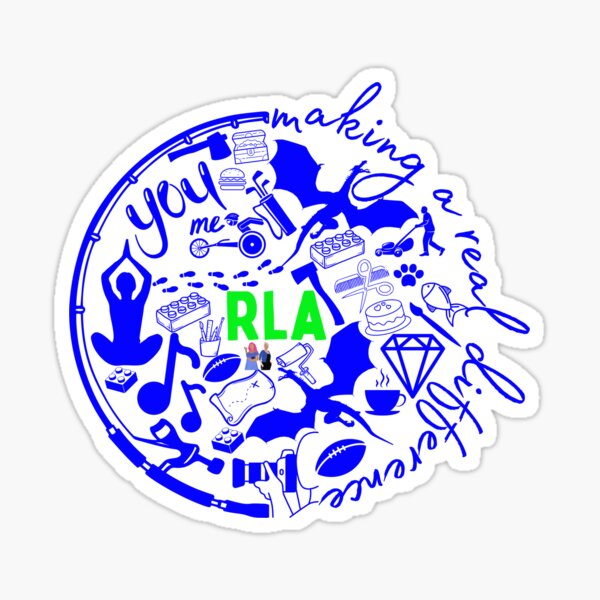 Real Life Blue Circle Sticker