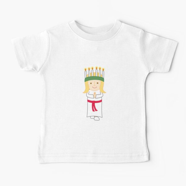 St Lucia Day Sweden Kids Catholic Saint Lucy Santa Lucia T-Shirt