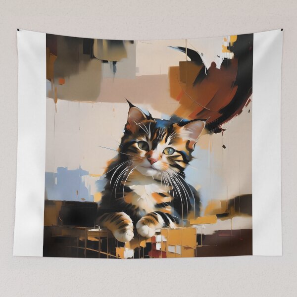 Item preview, Graceful and Sleek: A Painting of My Feline Beauty designed and sold by KH-GardenEden.