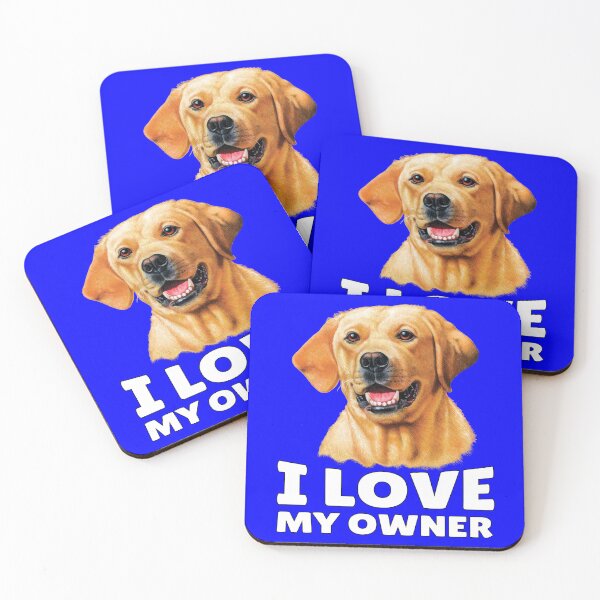 Item preview, Yellow Labrador Retriever Dog Owner I Love My Owner designed and sold by fantasticdesign.