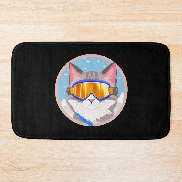 Item preview, Funny Cat Cool Skiing Helmet! designed and sold by Giulivo Store Graphic.