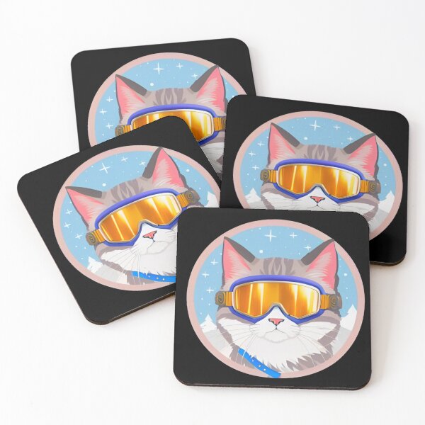 Item preview, Funny Cat Cool Skiing Helmet! designed and sold by Giulivo Store Graphic.
