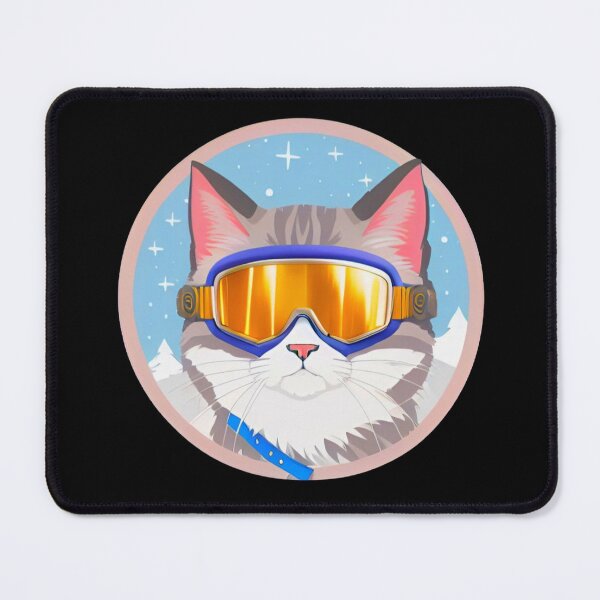 Item preview, Funny Cat Cool Skiing Helmet! designed and sold by Giulivo Store Graphic.