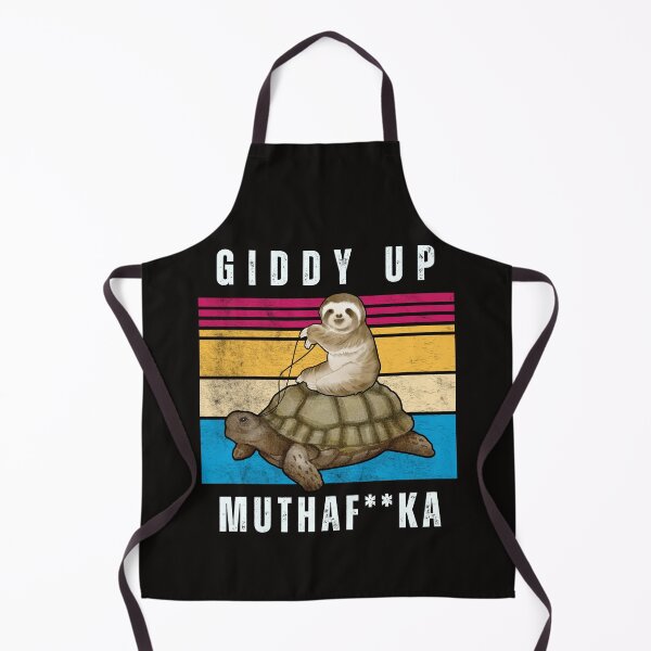 Item preview, Giddy Up, Slowpoke! Funny Sloth Riding a Tortoise designed and sold by PathwayOfColour.