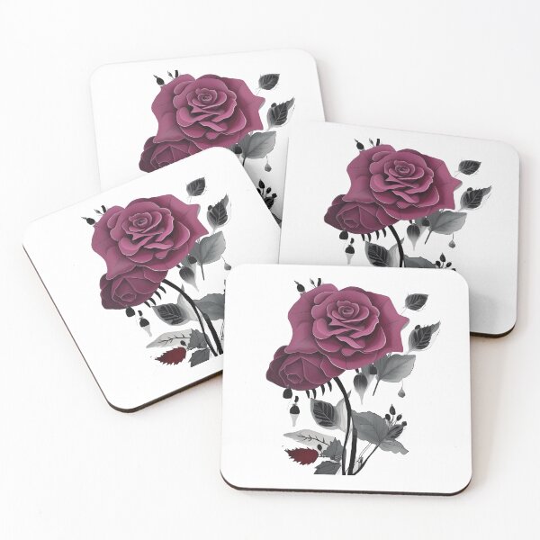 Item preview, Minimalist Ink Rose Abstract Floral Design designed and sold by Queen1120.