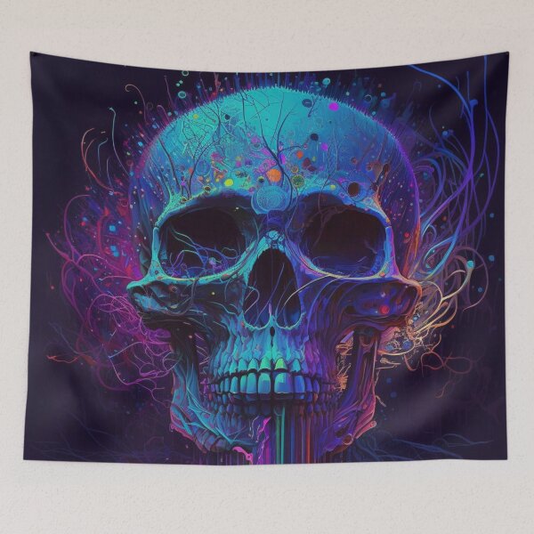 Item preview, Trippy Skull designed and sold by GudVibeIn.