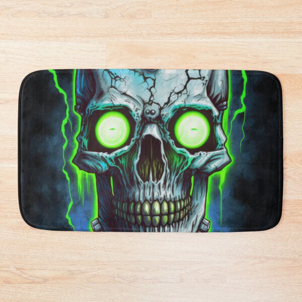 Item preview, Green Glowing Terminator Inspired Cyborg Skull designed and sold by ArtificialEye.