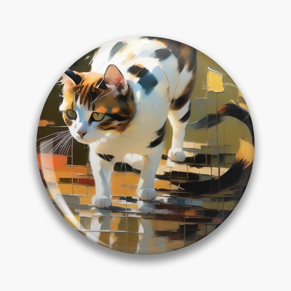 Item preview, Feline Curiosity: A Painting of My Inquisitive Cat designed and sold by KH-GardenEden.