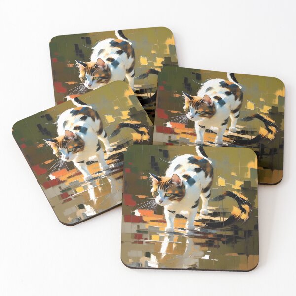 Item preview, Feline Curiosity: A Painting of My Inquisitive Cat designed and sold by KH-GardenEden.
