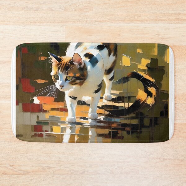 Item preview, Feline Curiosity: A Painting of My Inquisitive Cat designed and sold by KH-GardenEden.