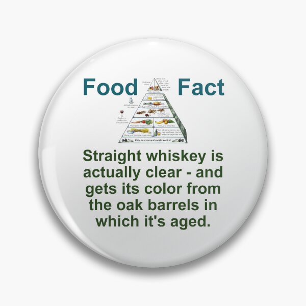 Item preview, Straight Whiskey Is Actually Clear - Food Fact designed and sold by CrankyOldDude.